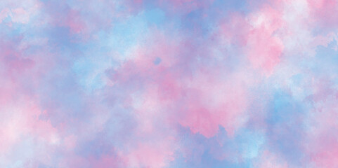 hand drawn multicolor grunge soft watercolor cloud texture, Abstract cloudy gradient background with multicolor cloudy stains, multicolor clouds texture watercolor picture painting illustration.