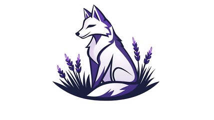 Elegant Origami Fox Logo Design in Soft Colors