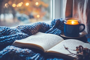 Cozy Minimalist Goal Setting Page with Candlelight