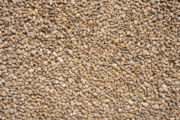 Texture of bed of pebbles. Flat lay. Background use.