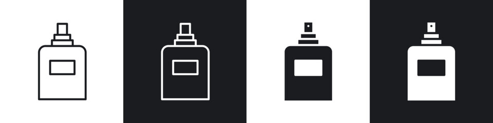 Perfume icon in thin outlined.