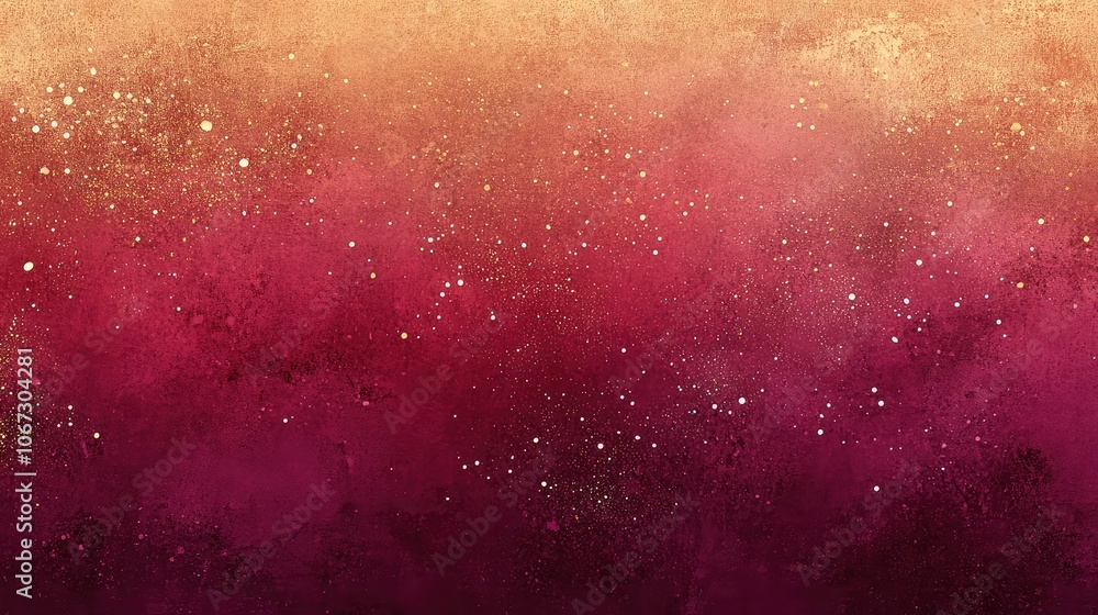 Poster golden to deep cranberry gradient with subtle light spots, creating a rich holiday-inspired backgrou