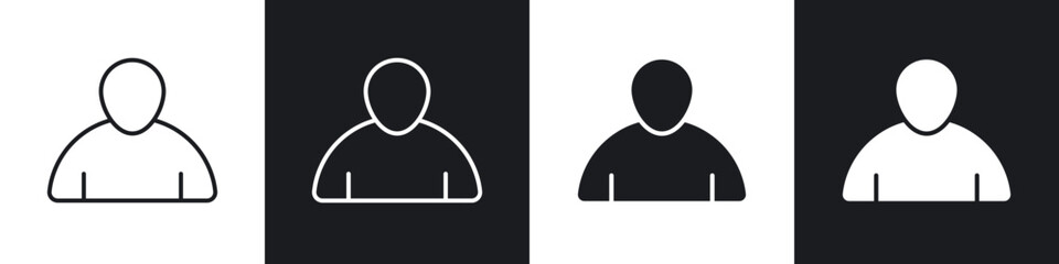 Individual icon in thin outlined.