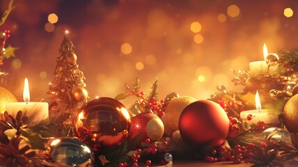 Fototapeta premium クリスマスの背景画像