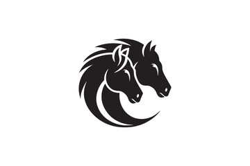 Horse vector for logo or icon,clip art, drawing illustration