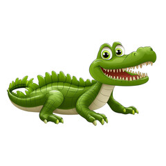 Obraz premium Smiling Alligator Illustration