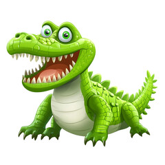 Fototapeta premium Cartoon Alligator Illustration