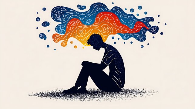 Minimalist Vector Illustration of a Therapist Concept