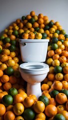 World Toilet Day Citrus Fresh Concept