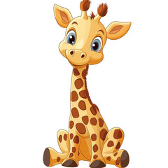 Obraz premium Cute Cartoon Giraffe