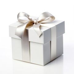 Elegant white gift box