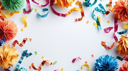 Obraz premium Colorful Festive Decorations for Holiday Celebrations