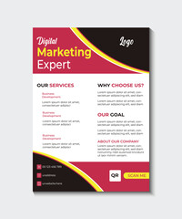 Business flyer design template 