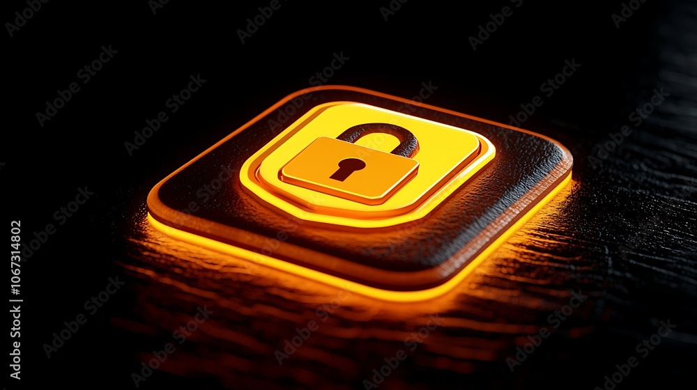 Aufkleber shield icon for secure application access