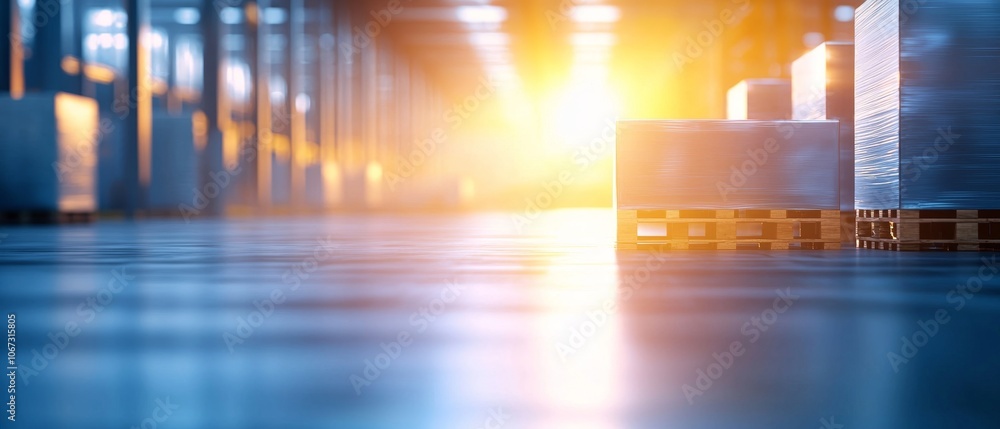 Aufkleber ai-assisted tracking dashboard displaying pallet movements in a freight terminal, efficiency in logi