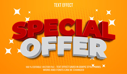 Special Offer  3d editable text effect style
