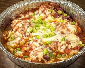 Chili covered chicken wings