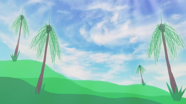 palm tree on the beach