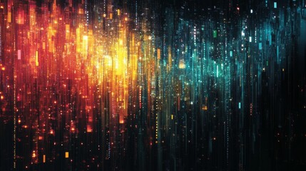 abstract background with colorful lights