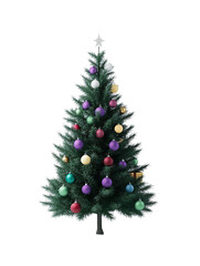 Christmas tree as element on transparent background