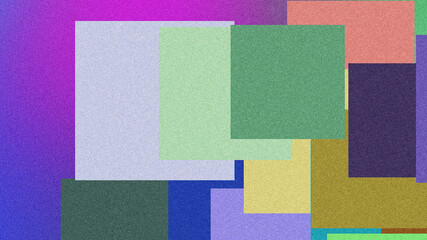 Vibrant Poster Design with Smooth Fluid Shapes and Grainy Gradient Noise Texture