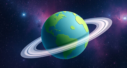 3d art planet earth and sagitarius