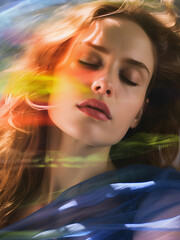 portrait of a woman in the night