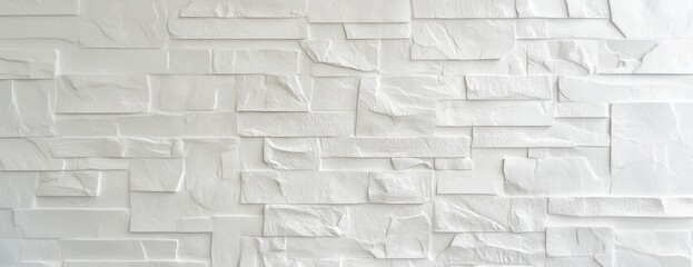 Obraz premium White brick wall background texture architecture wall texture.