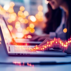 Supply chain analysts with laptops, digital tracking, efficient workflow