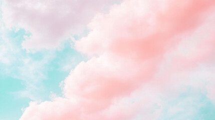 Fototapeta premium Soft pastel clouds in dreamy sky, perfect as a gentle background