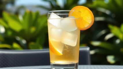 Refreshing lemonade cocktail served in a clear glass, adorned with lemon slices and ice, perfect for summer gatherings