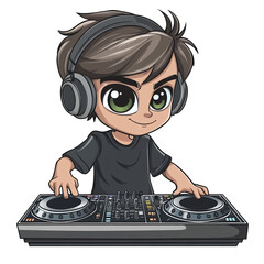 Cartoon DJ