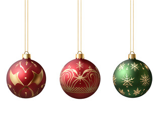 a group of ornaments from strings