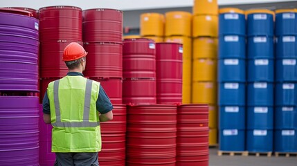 Logistics Compliance Inspection - Worker Ensuring Regulatory Control for Imports and Exports in Warehouse