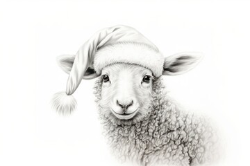 Christmas animal image drawing sketch livestock.