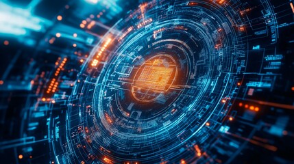 Fototapeta premium abstract technology concept background