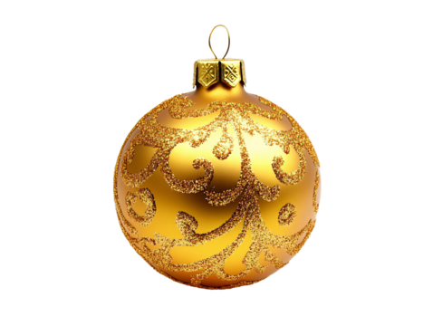 a gold ornament with a swirl design