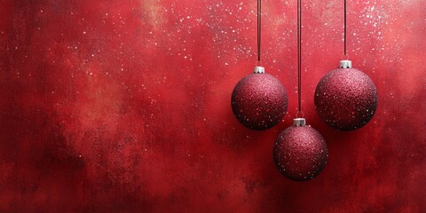 Atomic holiday decor featuring modern and vintage elements, with festive ornaments, textured backgrounds, and elegant seasonal details