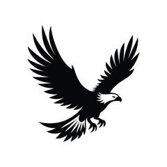 Flying Eagle Vector Illustration Design