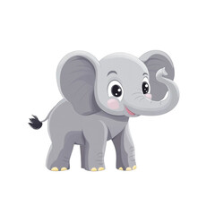 Fototapeta premium Cute Cartoon Elephant
