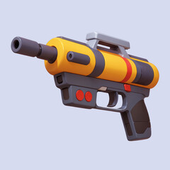 concept gun toy cartoon illustration