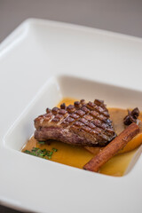 Spiced Orange Duck in large plate