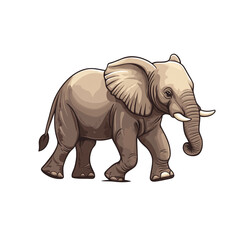 Obraz premium African Elephant Illustration