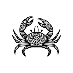 Fototapeta premium crab seafood vintage logo icon design vector