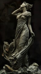 Sculptural Masterpiece: A Study in Drapery and Form