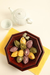 송편, 삼색송편, 떡, 한식, 디저트