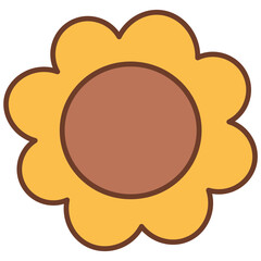 Illustration of a Stylized Flower