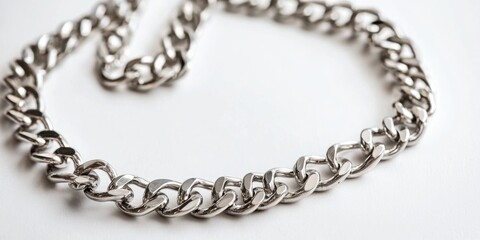 Obraz premium Chain on White Surface