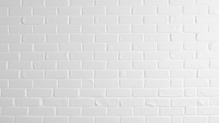 White painted brick wall for background with clean and modern aesthetic, modern