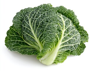 Fresh green cabbage with textured leaves, showcasing its vibrant color and natural patterns, perfect for healthy meals and cooking inspiration.